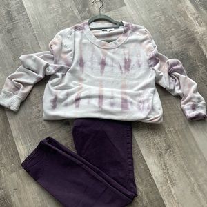 J brand Mid Rise Jeans in Eggplant